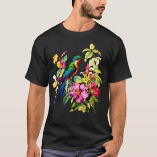  kolibrie illustratie achtertuin vogel wat t-shirt