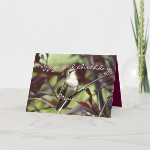 Kolibrie in Plum Tree- aanpassen Kaart