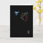 Kolibrie Kaart (Gele Bloem)