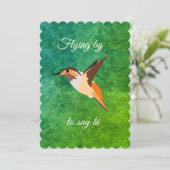 kolibrie kaart (Staand voorkant)