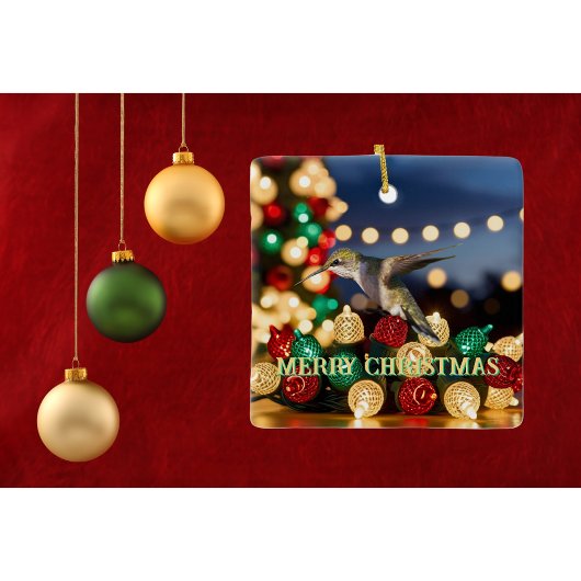 Kolibrie Kerst Ornament