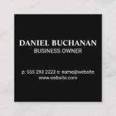 Kolibrie Logo Vierkante Visitekaartje (Achterkant)