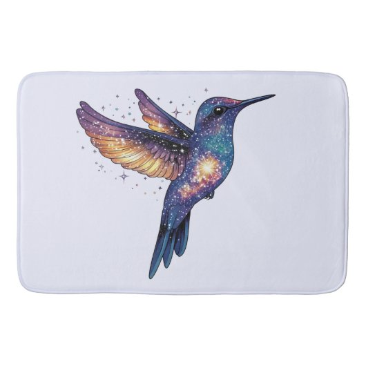 Kolibrie met Stary Night Sky Galaxy Bird Badmat (Voorkant)