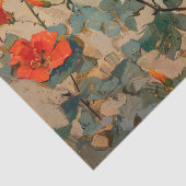 kolibrie met Wildflower Decoupage Tissuepapier (Detail)