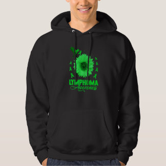 Kolibrie Met Zonnebloem Lymfoom Bewustzijn Maand Hoodie