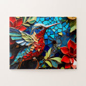 Kolibrie Mozaïek Ontwerp puzzel Legpuzzel (Horizontaal)