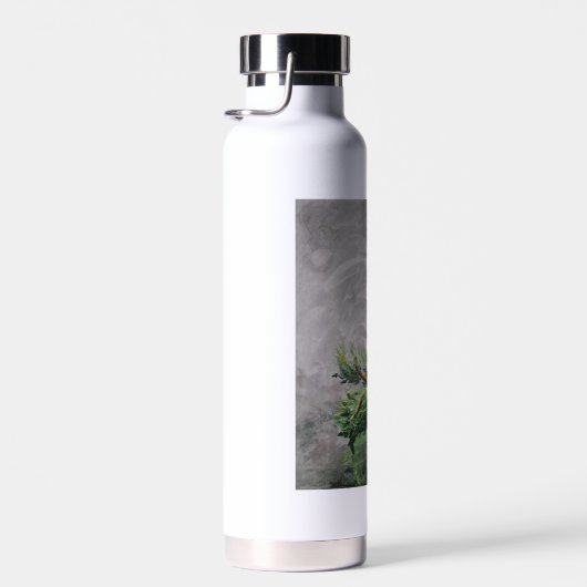 Kolibrie neergestreken op Leafy Branch Waterfles (Rechts)