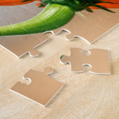 Kolibrie op een bloeiende plant legpuzzel (Zijkant)