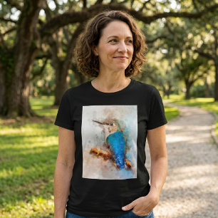 Kolibrie op een tak Aquarel - 01 T-shirt
