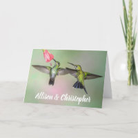 Kolibrie Paar Valentijnsdag Gepersonaliseerd