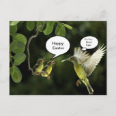 kolibrie paasgroet feestdagenkaart (Voorkant)