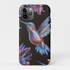 Kolibrie Schattige Floral iPhone 11 Pro Hoesje