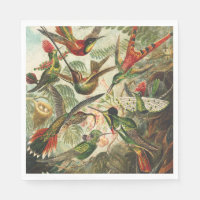 Kolibrie servetten of decoupage