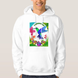 Kolibrie te midden van de natuur schoonheid, Seren Hoodie