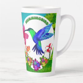 Kolibrie te midden van Natuur's Beauty, Serenade W Latte Mok