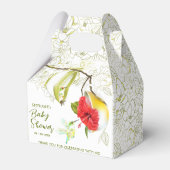 Kolibrie Theekopje Bloem Bedankdoosjes (Voorkant Zijde)