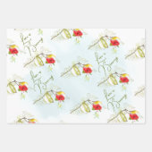 Kolibrie Theekopje Bloem Inpakpapier Vel (Voorkant)