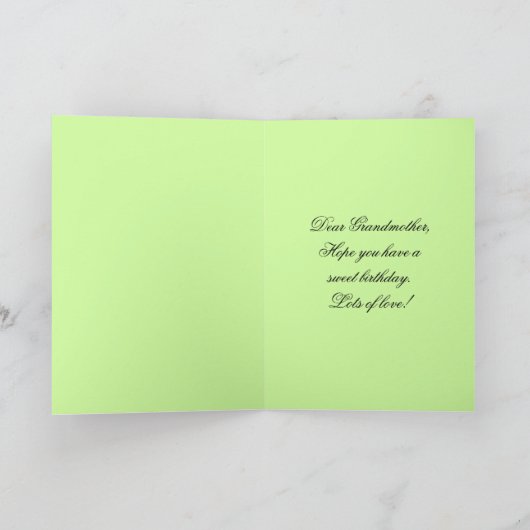 Kolibrie van de Verjaardag van de grootmoeder de Kaart (Binnen)