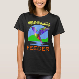 Kolibrie Voeder Retro Klassieke Liefde Tuin Vogels T-shirt