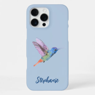 Kolibrie Vogel Blauw iPhone 16 Pro Max Hoesje