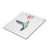 Kolibrie Vogel Wildlife Waterverf Kleurrijk Tegeltje (Zijkant)