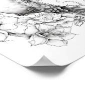 Kolibrie volwassen kleuring poster (Hoek)