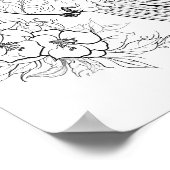 Kolibrie volwassen kleuring poster (Hoek)