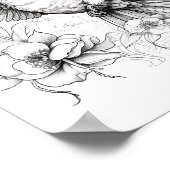 Kolibrie volwassen kleuring poster (Hoek)