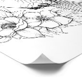 Kolibrie volwassen kleuring poster (Hoek)