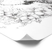 Kolibrie volwassen kleuring poster (Hoek)