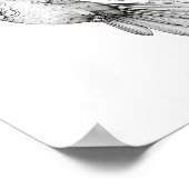 Kolibrie volwassen kleuring poster (Hoek)