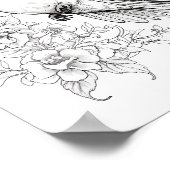 Kolibrie volwassen kleuring poster (Hoek)