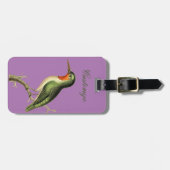 Kolibrie zit op donderbaai bagagelabel (Voorkant horizontaal)