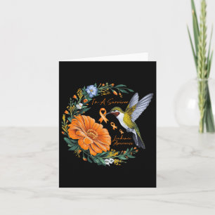 Kolibrie Zonnebloem Ik Ben Een Overlevende Leukemi Kaart
