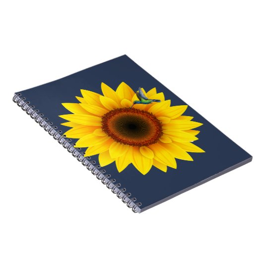 Kolibrie & Zonnebloem Notitieboek (Rechterzijde)