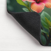 Kolibrie zweeft over een hibiscus muismat (Hoek)