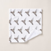 Kolibriepatroon Badhanddoek Set Bad Handdoek (Wasdoekje)