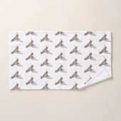 Kolibriepatroon Badhanddoek Set Bad Handdoek (Handdoek)