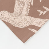 Kolibries Bloemen Fleece Deken (Hoek)