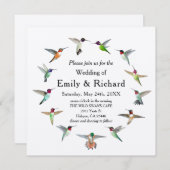 Kolibries bruiloft uitnodiging (Voorkant / Achterkant)
