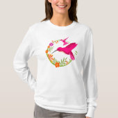 kolibries en bloemen t-shirt (Voorkant)