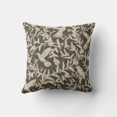 Kolibries gebladerte grillige  Forest Green Kussen (Achterkant)