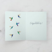 Kolibries Gefeliciteerd Kaart (Binnen)