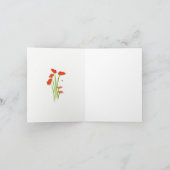 Kolibries in het Wenskaart van Papavers Kaart (Binnen)