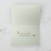 Kolibries Thanksgiving Kaart (Binnen)