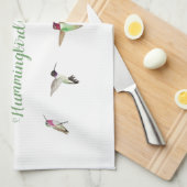 Kolibries van Californië Keukenhanddoek (Quarter Fold)