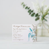 kolibries werveling ontwerp visitekaartje (Staand voorkant)