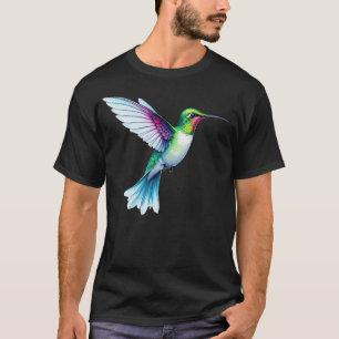 Kolibriliefhebbers Waterverf T-shirt