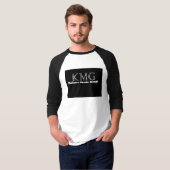 KOLLABO'S BASIC 3/4 SLEEVE RAGLAN T-SHIRT (Voorkant volledig)