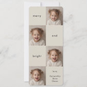 Kollage Foto Kerstmis Merry and Bright (Voorkant)